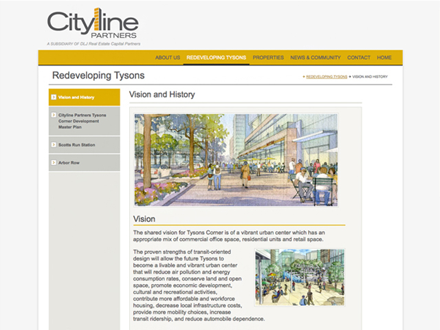 Cityline Partners website screenshots