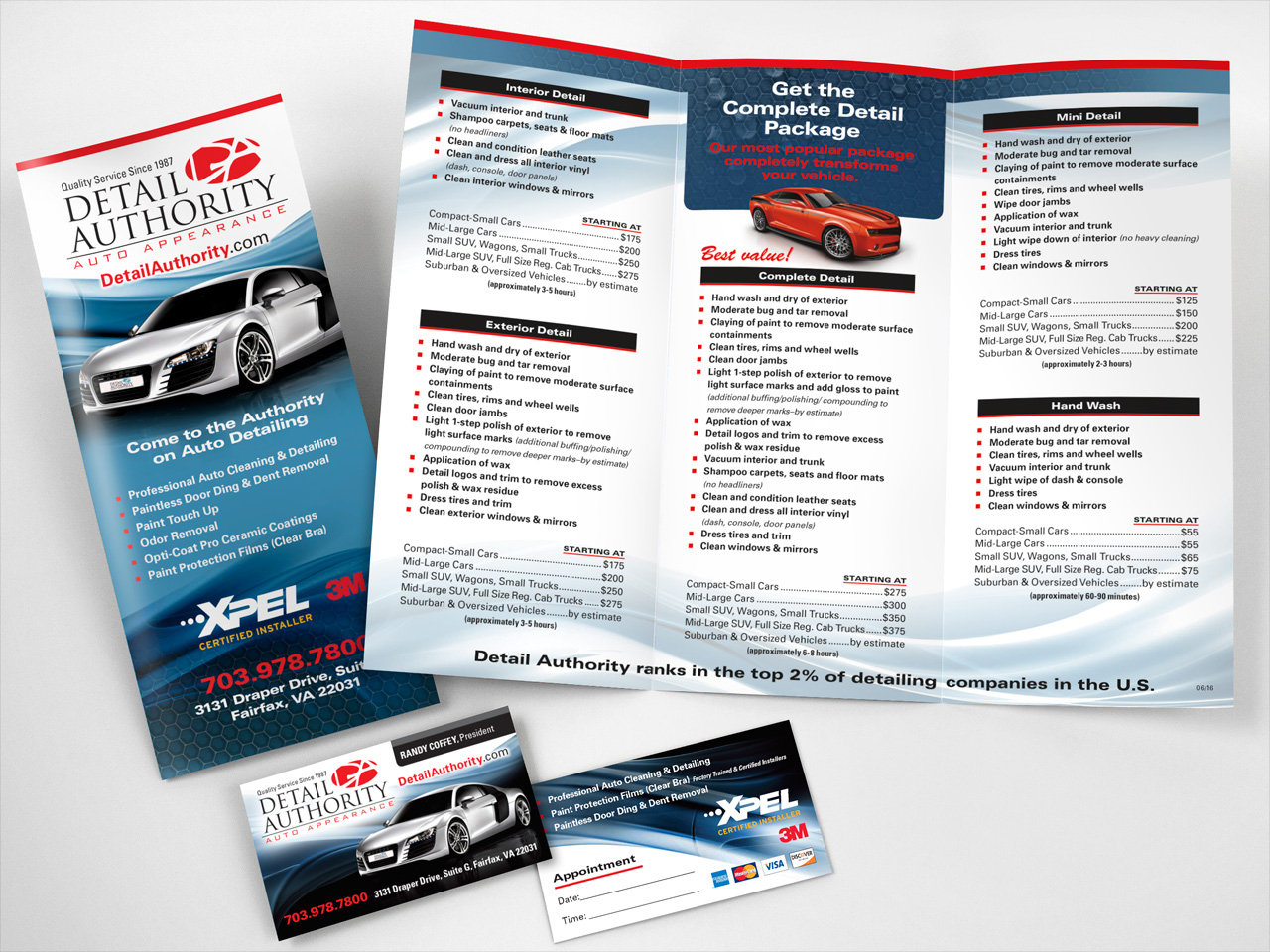 Detail Authority Auto Detailing Brochure