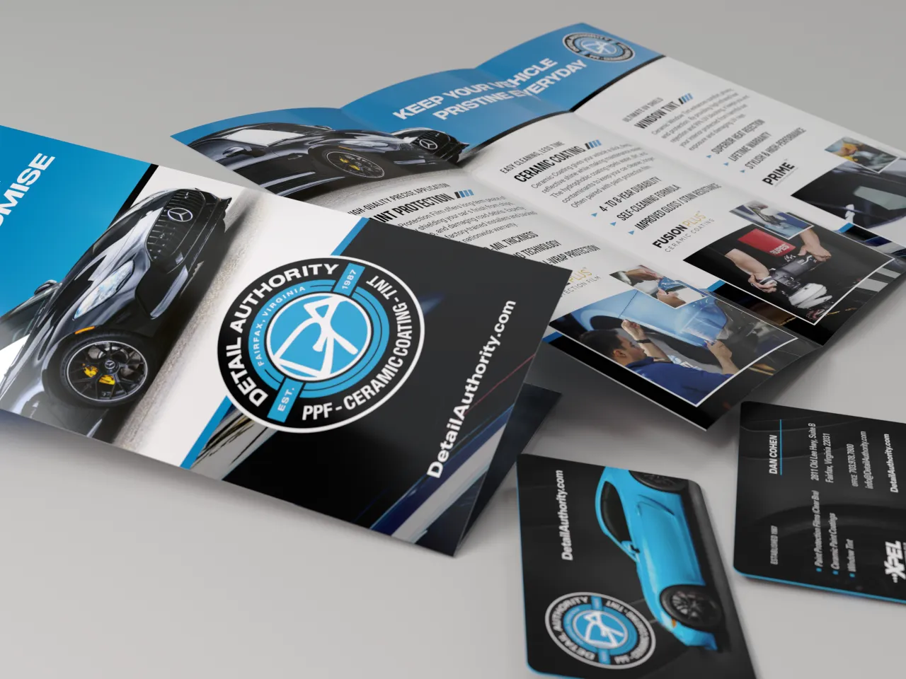Detail Authority - 2026 Brochure and Business Cards